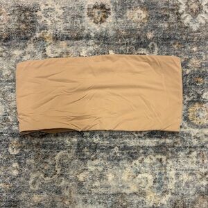 Skims Tan Strapless Bandeau Top